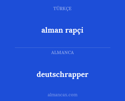 deutschrapper - alman rapçi