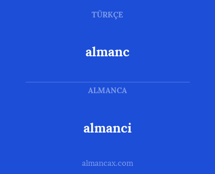 almanci - almanc