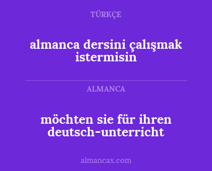 almanca dersini çalışmak istermisin - möchten sie für ihren deutsch-unterricht