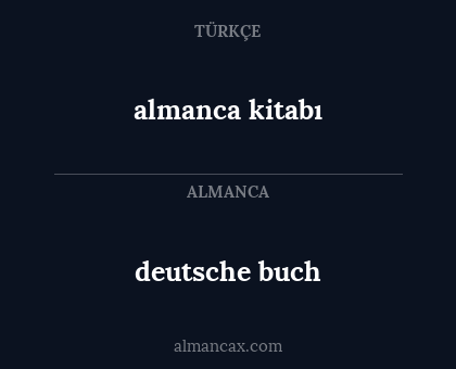 almanca kitabı - deutsche buch