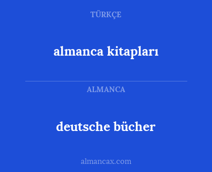 deutsche bücher - almanca kitapları