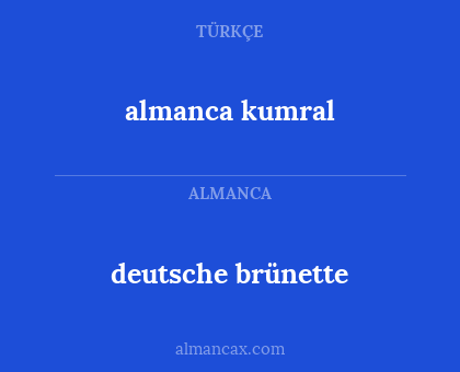 deutsche brünette - almanca kumral