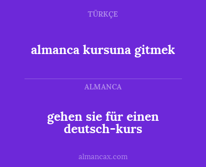 almanca kursuna gitmek - gehen sie für einen deutsch-kurs