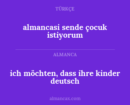 almancasi sende çocuk istiyorum - ich möchten, dass ihre kinder deutsch