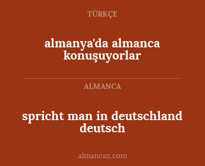 almanya'da almanca konuşuyorlar - spricht man in deutschland deutsch