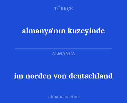 almanya'nın kuzeyinde - im norden von deutschland