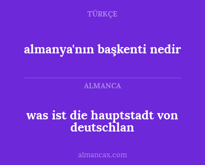 almanya'nın başkenti nedir - was ist die hauptstadt von deutschlan