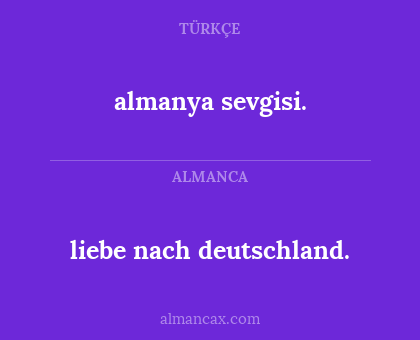 liebe nach deutschland. - almanya sevgisi.