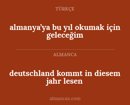 almanya’ya bu yıl okumak için geleceğim - deutschland kommt in diesem jahr lesen