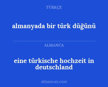 almanyada bir türk düğünü - eine türkische hochzeit in deutschland