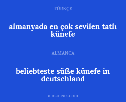 almanyada en çok sevilen tatlı künefe - beliebteste süße künefe in deutschland