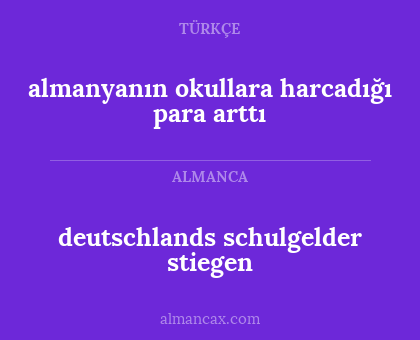 deutschlands schulgelder stiegen - almanyanın okullara harcadığı para arttı