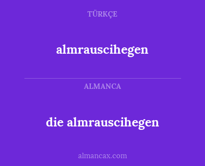die almrauscihegen - almrauscihegen