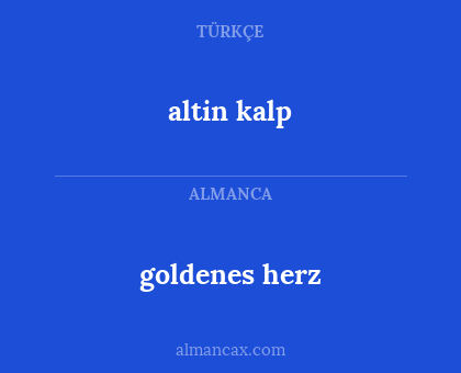 goldenes herz - altin kalp