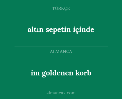 im goldenen korb - altın sepetin içinde