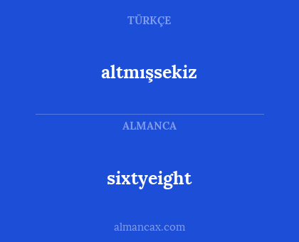 sixtyeight - altmışsekiz