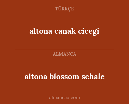 altona canak cicegi - altona blossom schale