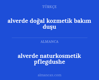 alverde naturkosmetik pflegdushe - alverde doğal kozmetik bakım duşu