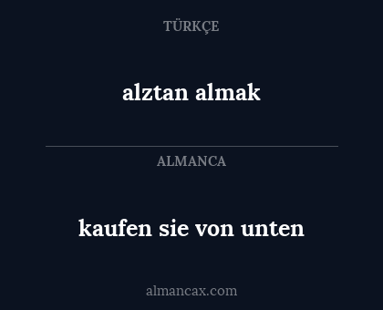 alztan almak - kaufen sie von unten