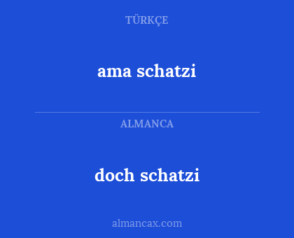 ama schatzi - doch schatzi