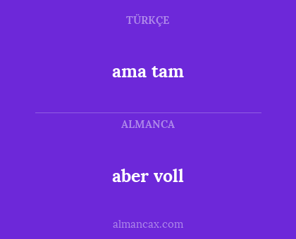 ama tam - aber voll