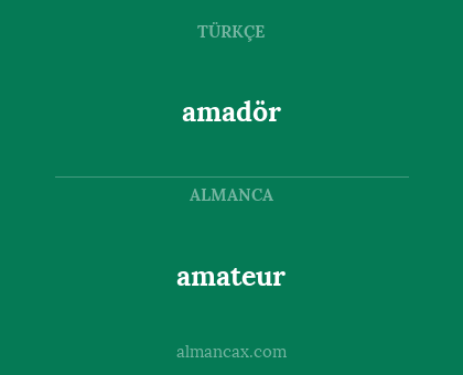 amadör - amateur