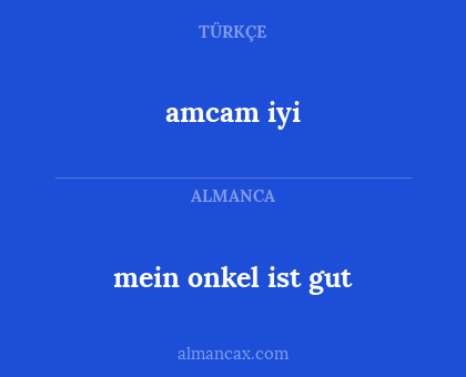amcam iyi - mein onkel ist gut