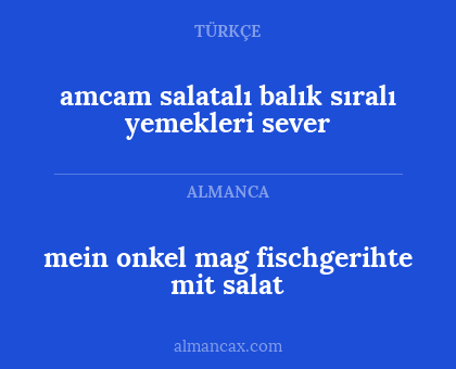 mein onkel mag fischgerihte mit salat - amcam salatalı balık sıralı yemekleri sever