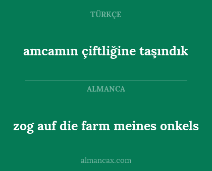 zog auf die farm meines onkels - amcamın çiftliğine taşındık