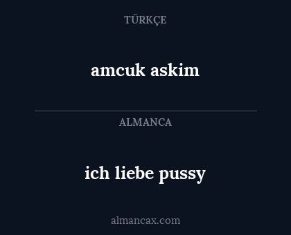 amcuk askim - ich liebe pussy