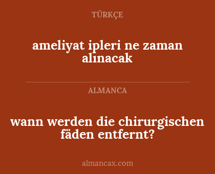 wann werden die chirurgischen fäden entfernt? - ameliyat ipleri ne zaman alınacak