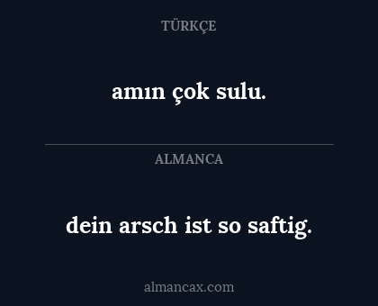 dein arsch ist so saftig. - amın çok sulu.