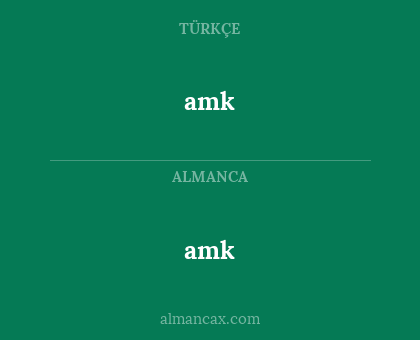 amk - amk