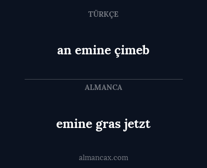 emine gras jetzt - an emine çimeb