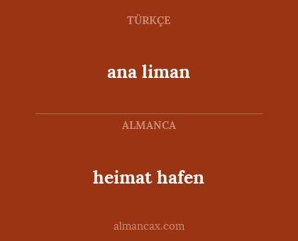 heimat hafen - ana liman