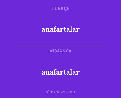 anafartalar - anafartalar