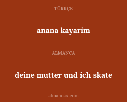 deine mutter und ich skate - anana kayarim