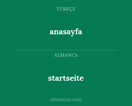 startseite - anasayfa