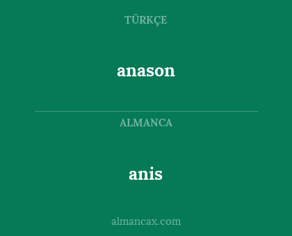 anason - anis