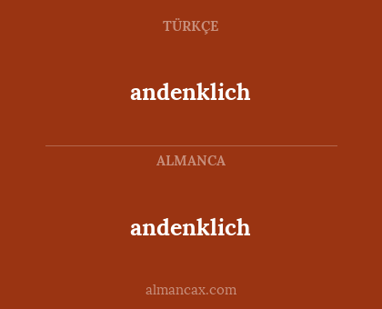 andenklich - andenklich