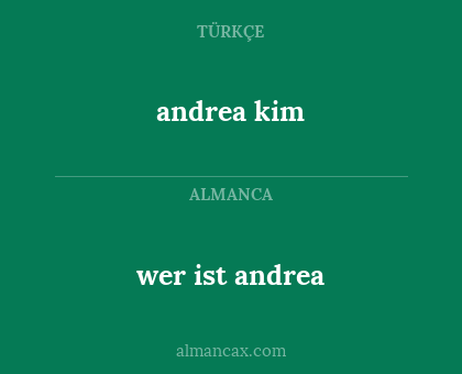 andrea kim - wer ist andrea