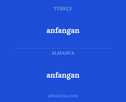 anfangan - anfangan