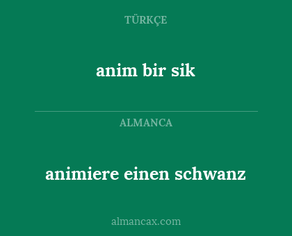 animiere einen schwanz - anim bir sik