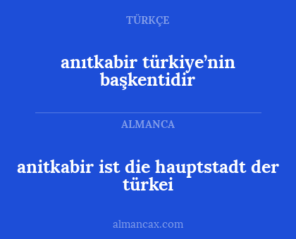 anitkabir ist die hauptstadt der türkei - anıtkabir türkiye’nin başkentidir
