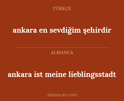 ankara en sevdiğim şehirdir - ankara ist meine lieblingsstadt