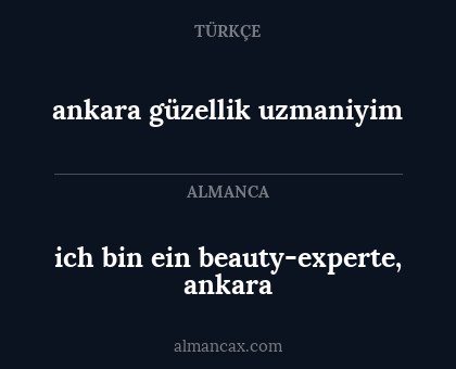 ich bin ein beauty-experte, ankara - ankara güzellik uzmaniyim