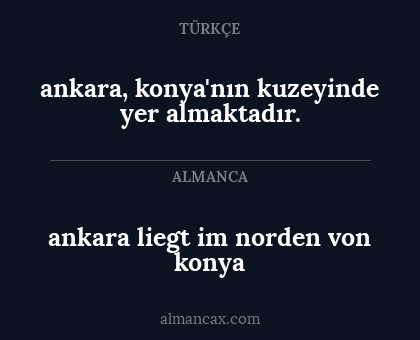 ankara, konya'nın kuzeyinde yer almaktadır. - ankara liegt im norden von konya
