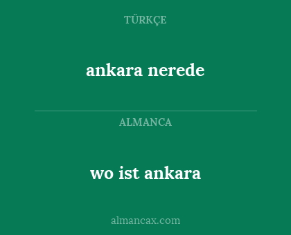 ankara nerede - wo ist ankara