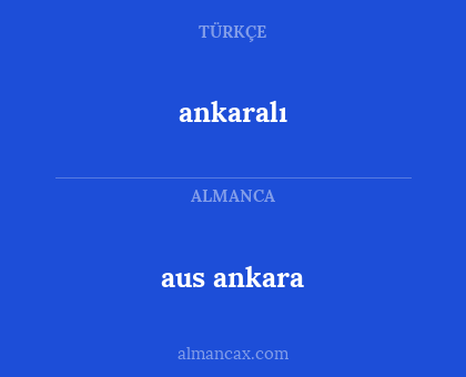 ankaralı - aus ankara