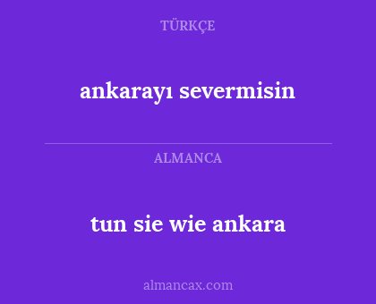 ankarayı severmisin - tun sie wie ankara